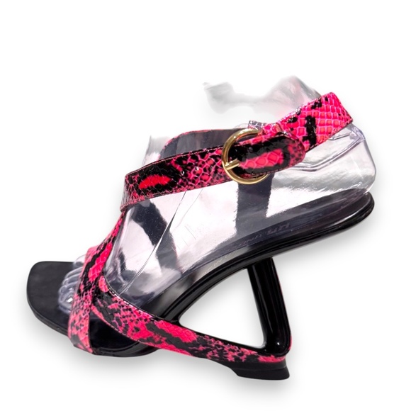 UNITED NUDE Frame Heel Sandals – Pink Snake Print – Size 39 - Picture 3 of 11